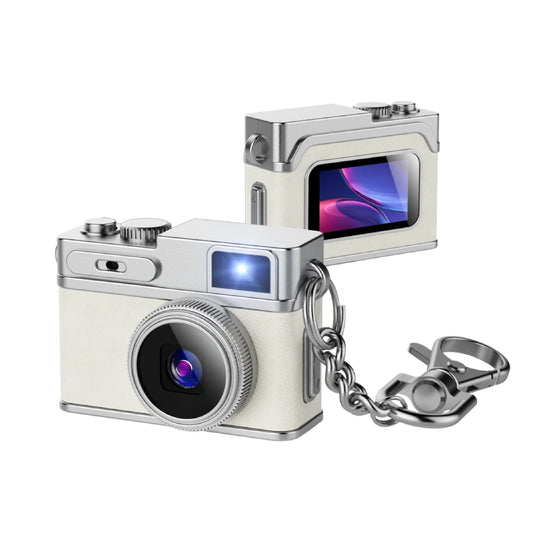 1080P HD Retro Thumb Camera Wearable Portable Mini Keychain Camera for Outdoor Travel Photography VLOG